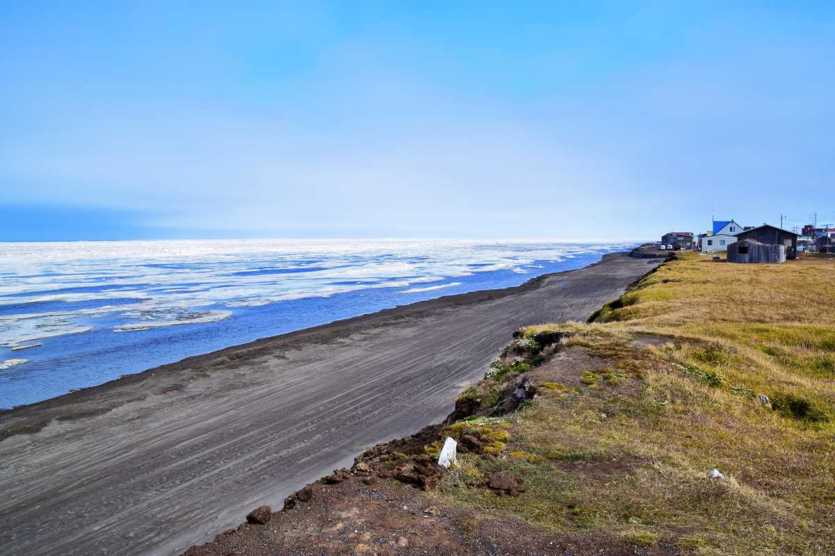Villages Built on Ice Roads in Alaska